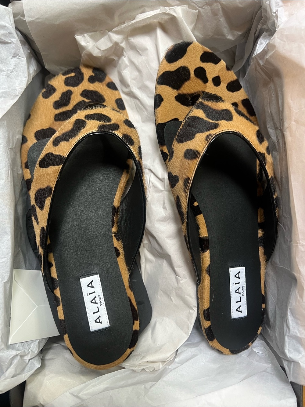 Alaia Leopard Sandals - Picture 2 of 6